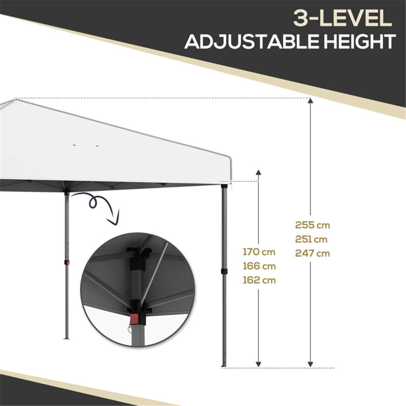 Pop Up Canopy Tent, Portable Outdoor Shelter for Camping, Patio & Events