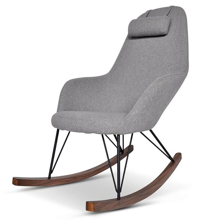 Ashcroft Furniture Co Chloe Mid Century Modern Rocker Livingroom and Bedroom Chair