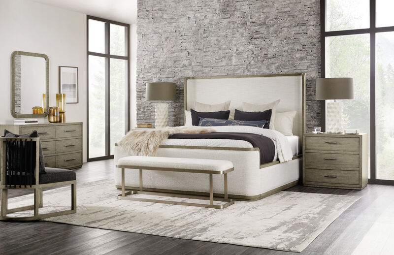 Linville Falls Boones Queen Upholstered Shelter Bed