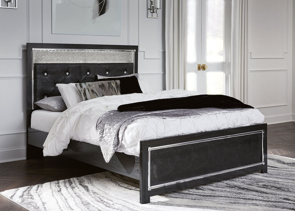 Kaydell Queen Upholstered Panel Platform Bed