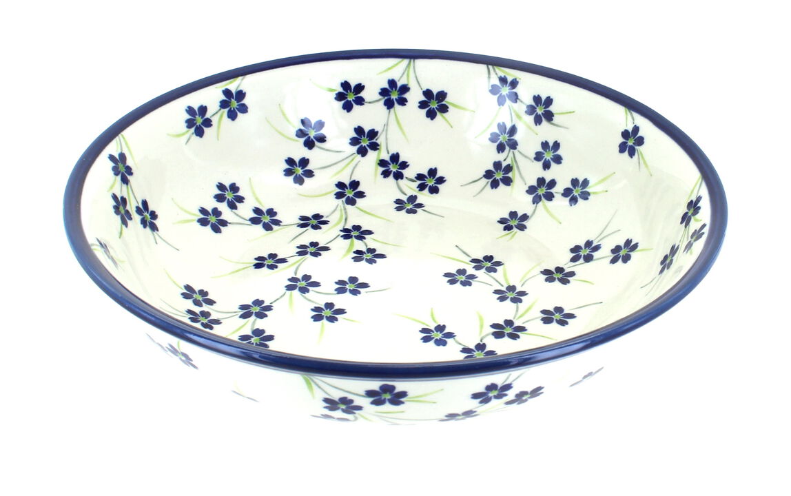 Blue Rose Polish Pottery Zoe Large Salad Bowl