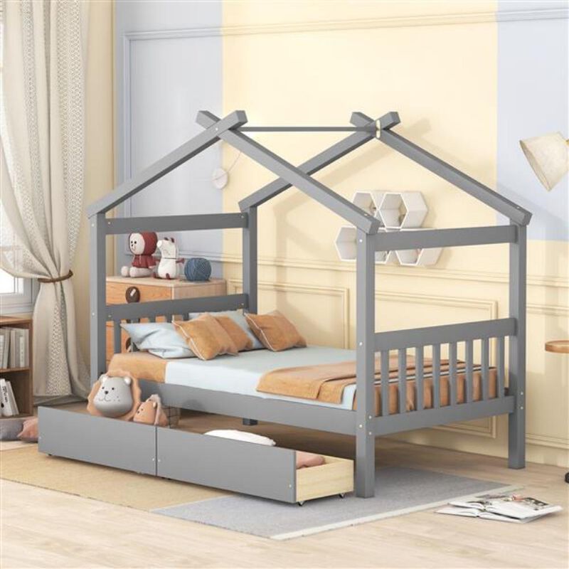 House Bed with Drawers for Cozy Sleep and Smart Storage Solutions