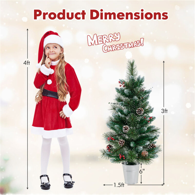 Battery-Operated Tabletop Holiday Decoration Festive & Portable Christmas Accent Piece