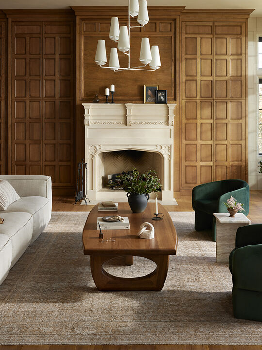 Heritage HER-01 Clay / Natural 18" x 18" Sample Rug by Patent Pending
