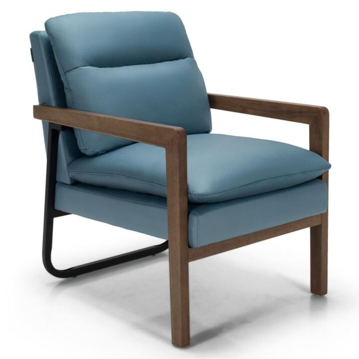 Hivvago Single Sofa Chair with Extra-Thick Padded Backrest and Seat Cushion