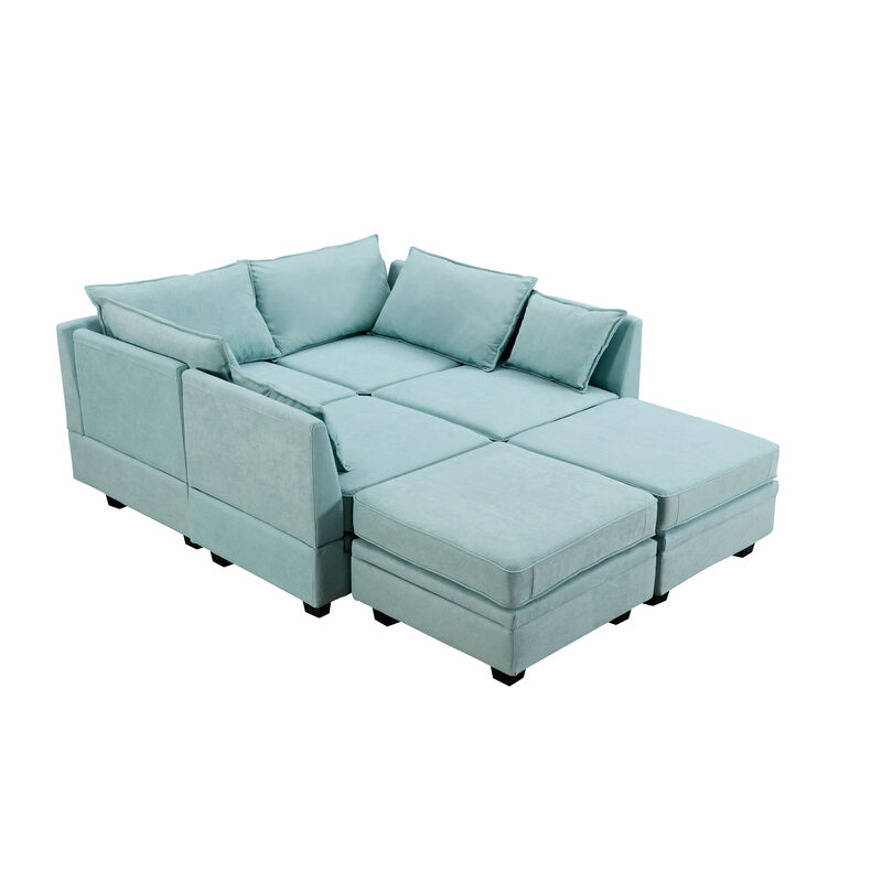 Modern Large U-Shape Modular Sectional Sofa