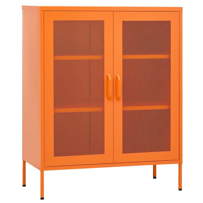 vidaXL Storage Cabinet 31.5"x13.8"x40" Steel