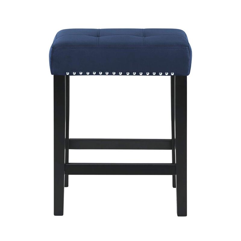 New Classic Furniture Furniture Celeste 4-Piece Faux Marble & Wood Bar Set in Blue