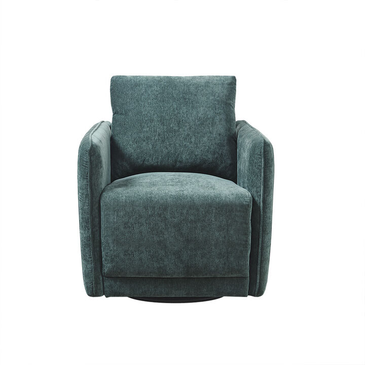 Gracie Mills Jaylah Upholstered 360° Swivel Chair