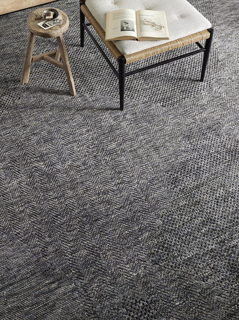 Collins COI01 Charcoal/Denim 4' x 6' Rug