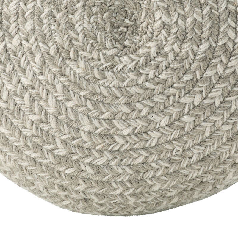 Saba Solar Pouf in Flint Gray