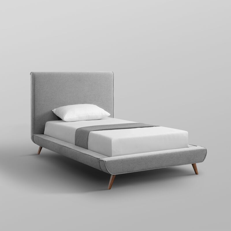 Loft Lyfe Eliezer Linen Upholstered Platform Bed