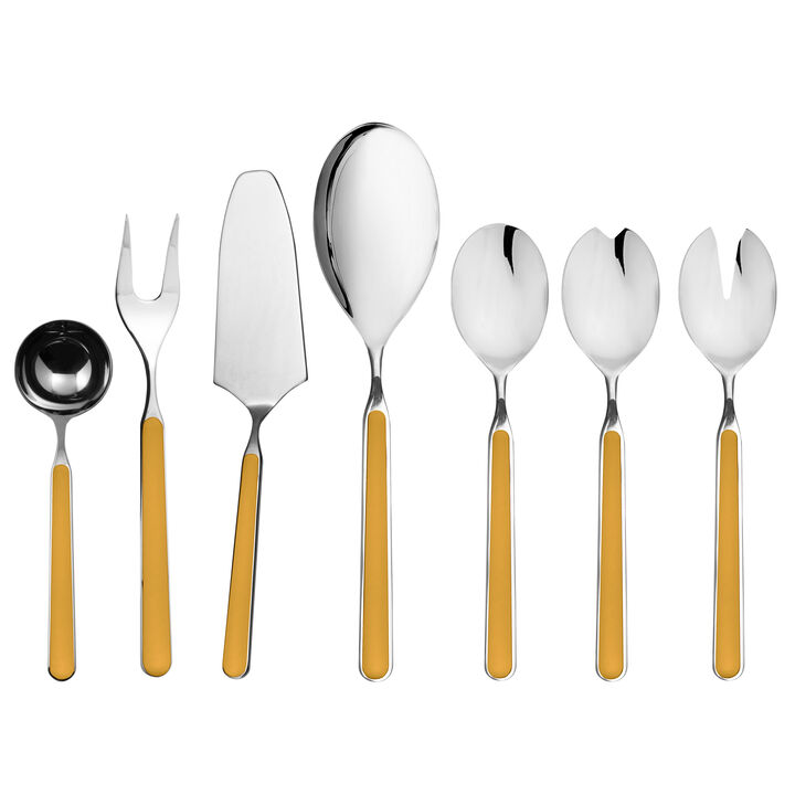 Fantasia 7-Piece Serving Set in Mustard