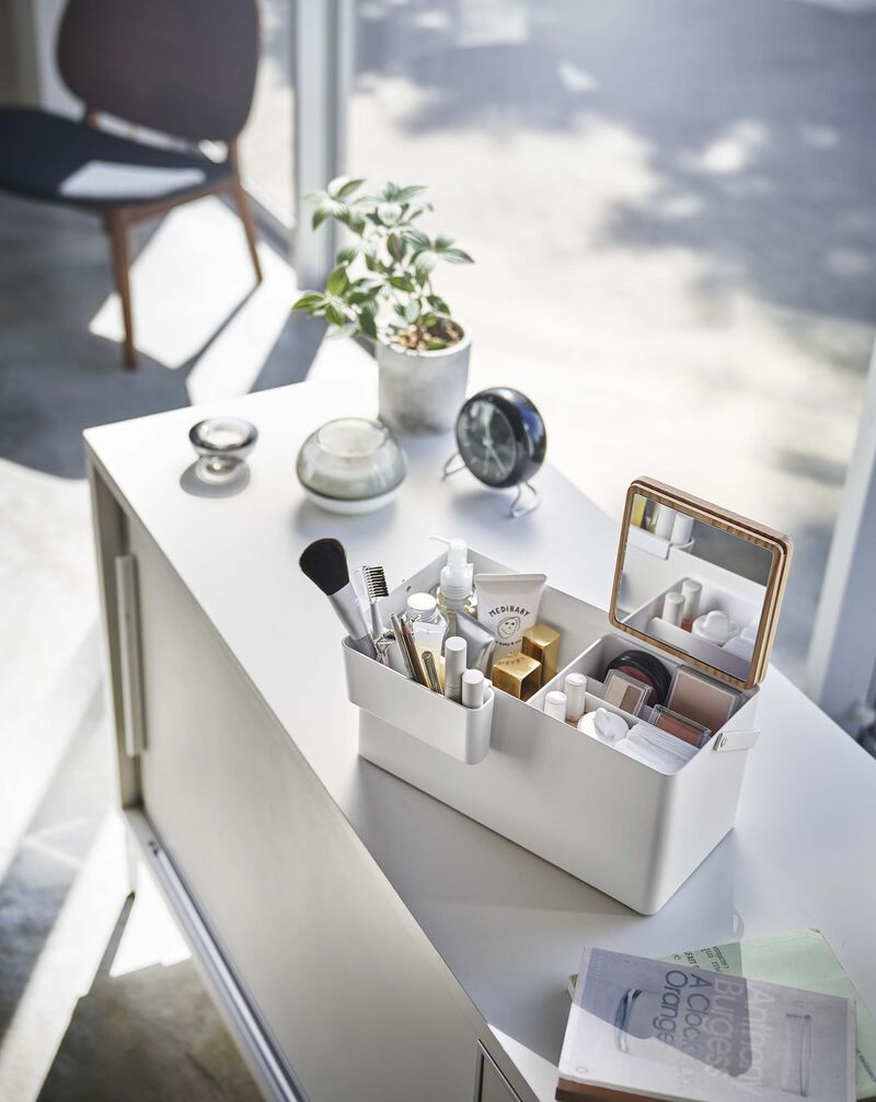 Makeup Organizer with Mirror