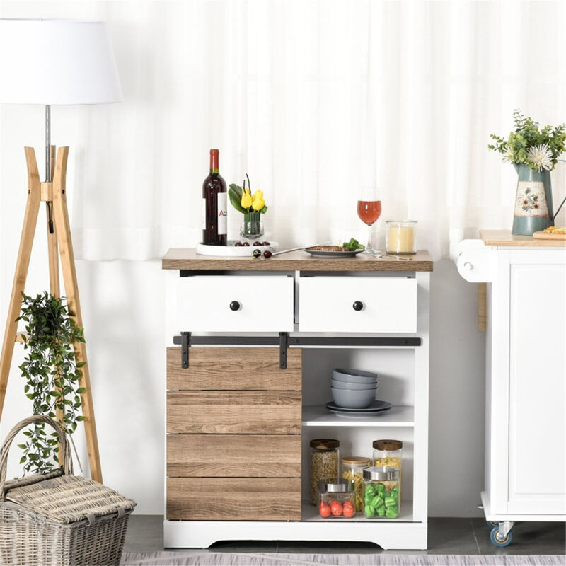Multi-Purpose Sideboard Buffet Cabinet for Kitchen and Dining Room