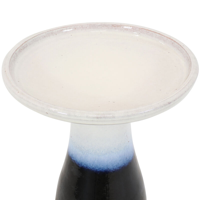 Sunnydaze Subtle Transitions Ceramic Bird Bath - 18.5 in
