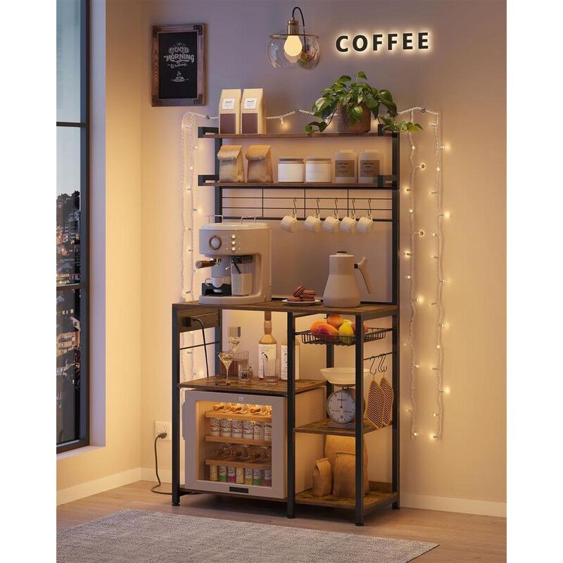 Bakers Rack with 4 AC Outlets