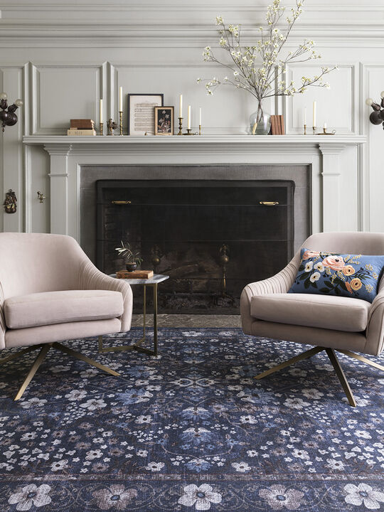 Palais PAL02 Navy 7'6" x 9'6" Rug