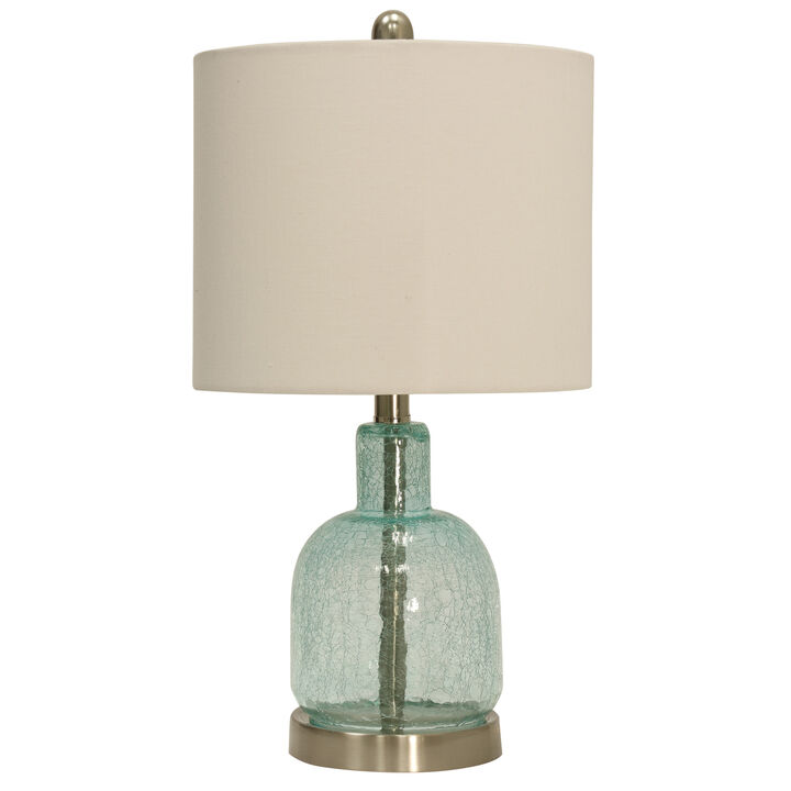 Glass/Metal Table Lamp
