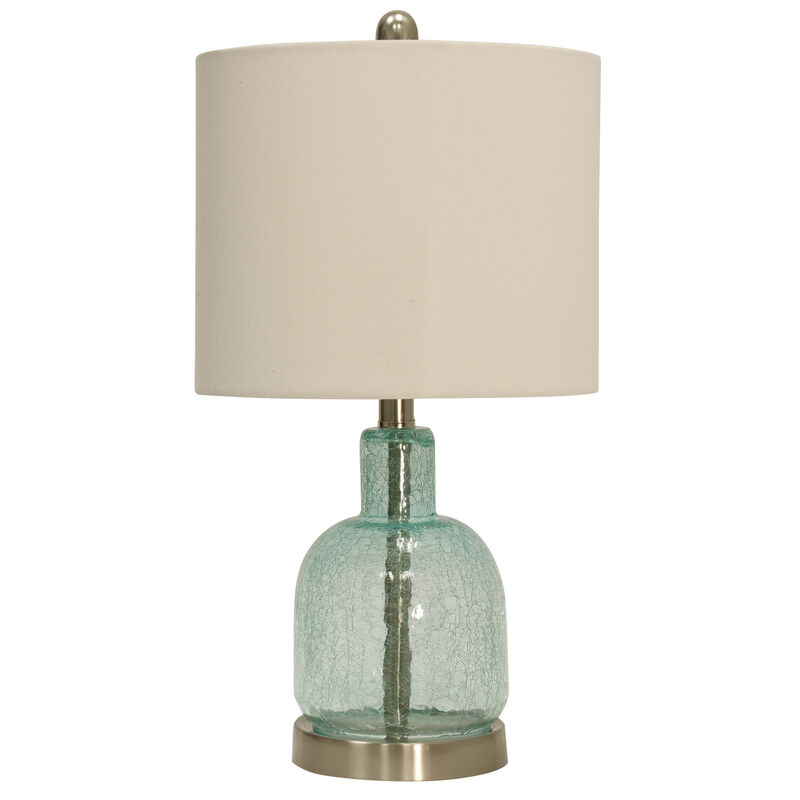 Glass/Metal Table Lamp