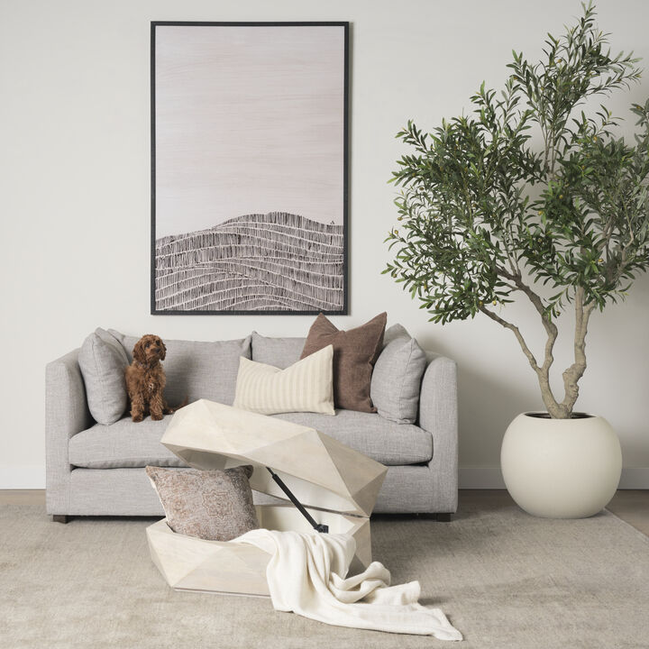 Arreto 36" White Coffee Table