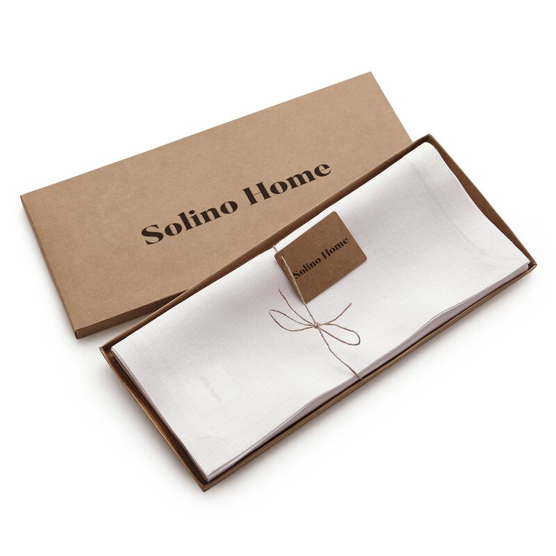Solino Home 100% Pure Linen Table Runner | Diana