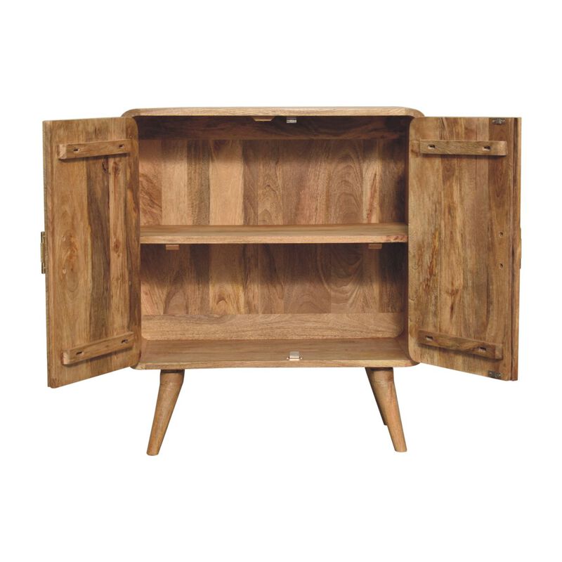 Artisan Furniture Solid Wood T-bar Ridged Cabinet