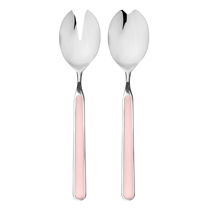 Fantasia 2-Piece Salad Serving Set in Pale Rose