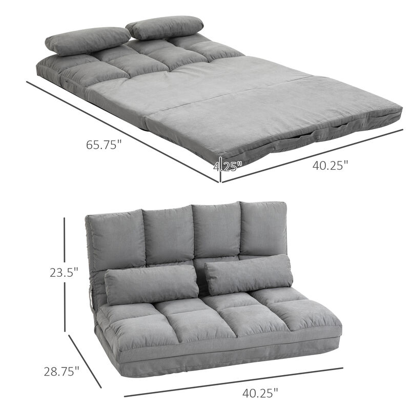 Merax Convertible Floor Sofa Chair Folding Couch Bed