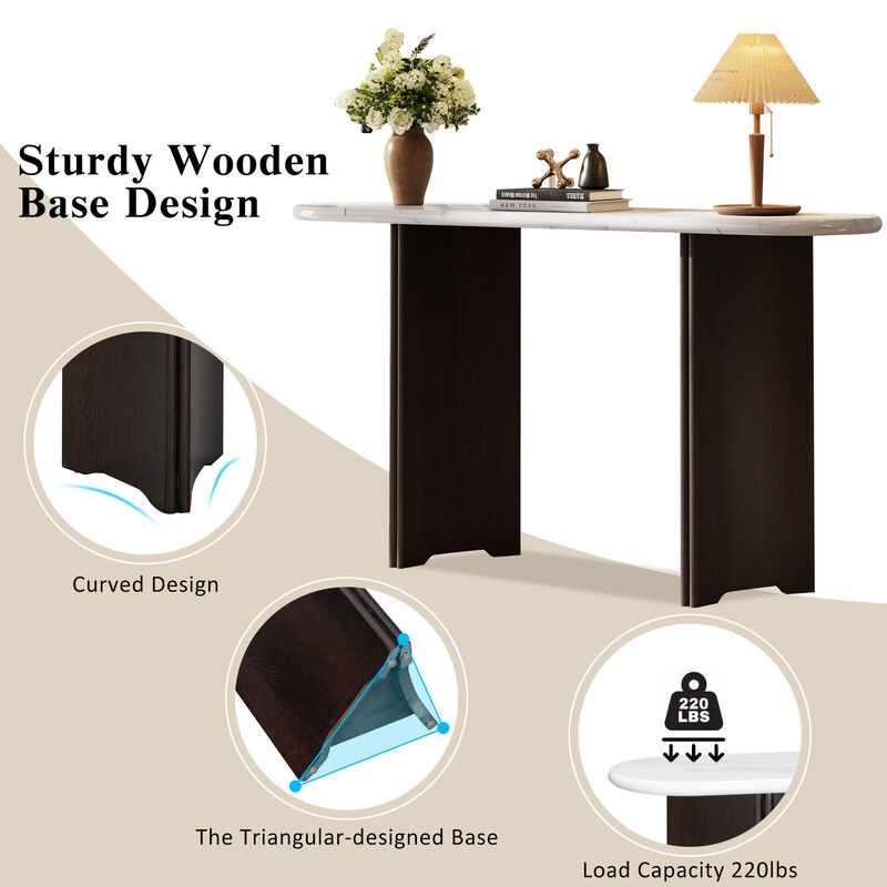 Merax Rustic Console Table for Entrance and Living Room