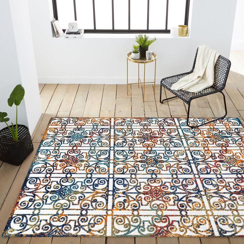 Cetara Ornate Trellis Indoor/Outdoor Area Rug