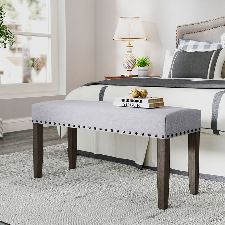 Upholstered Entryway Bench End of Bed Bench