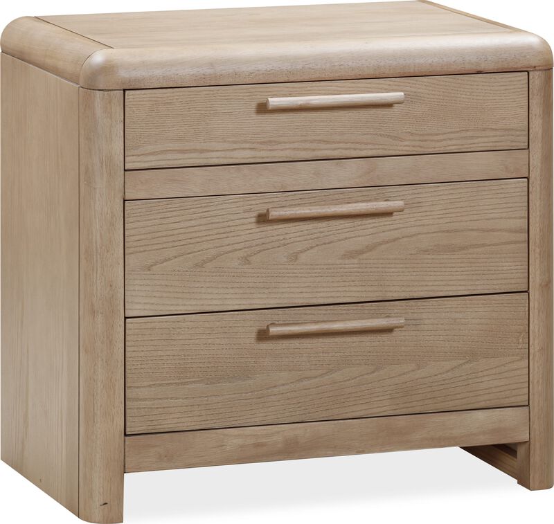 Furano Three Drawer Nightstand