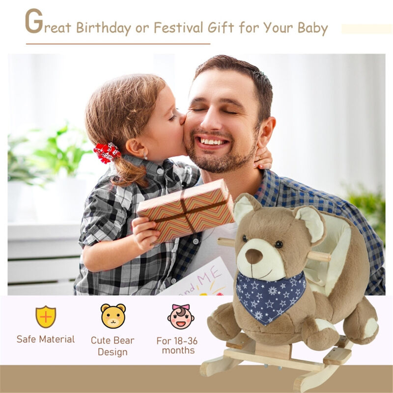 Baby Rocking Horse, Soft Plush Toy for Infants and Toddlers, Safe & Fun Ride