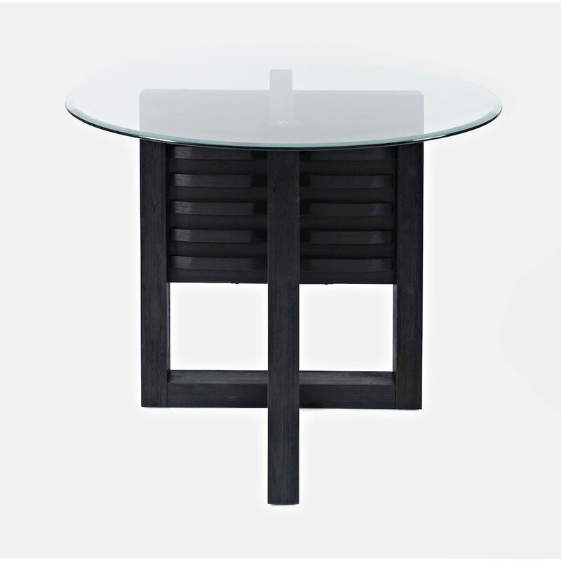 Jofran Altamonte Contemporary 48 Round Counter Height Table with Glass Top