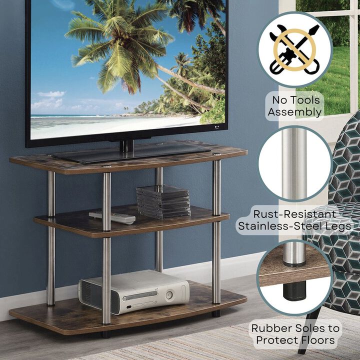 Convenience Concepts Designs2Go No Tools 3 Tier TV Stand for TVs up to 37 Inches