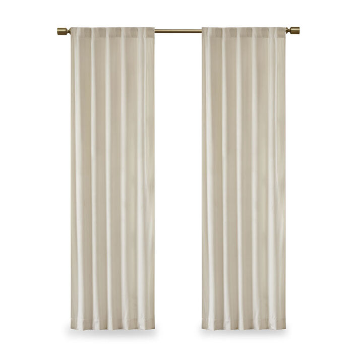 Gracie Mills Peregrine Velvet Room Darkening Curtain Panel Pair - 37x84"