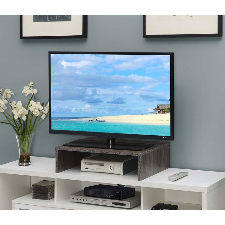 Convenience Concepts Designs2Go TV/Monitor Riser for TVs up to 46 Inches Weathered Gray