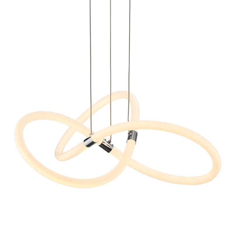 Daisy Chandelier Matte Black Silicone Integrated LED Dimmable