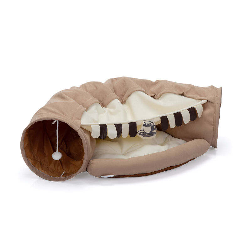 Streamdale Interactive Cat Tunnel with Hideaway, Scratch-Resistant & Washable