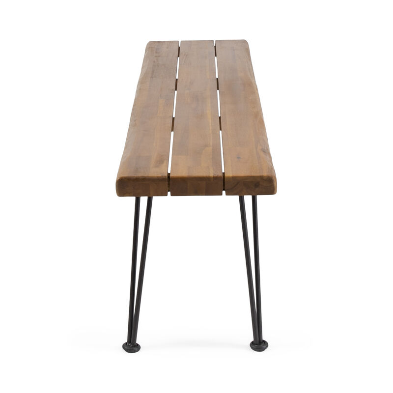 Merax Outdoor Acacia Wood Bench Chair