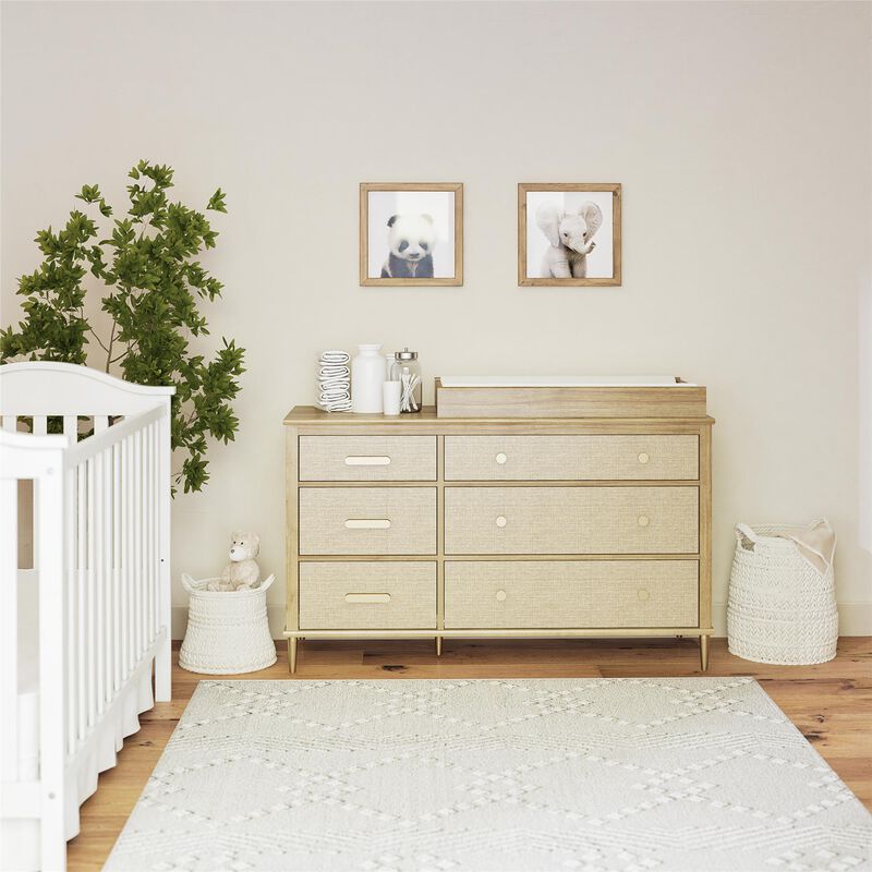 Shiloh Wide 6 Drawer Convertible Dresser & Changing Table