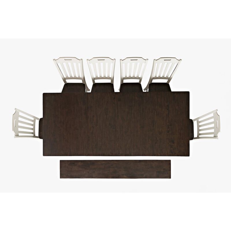 Jofran Orchard Park Solid Rubberwood 96 Eight-Piece Farmhouse Dining Set with Bench