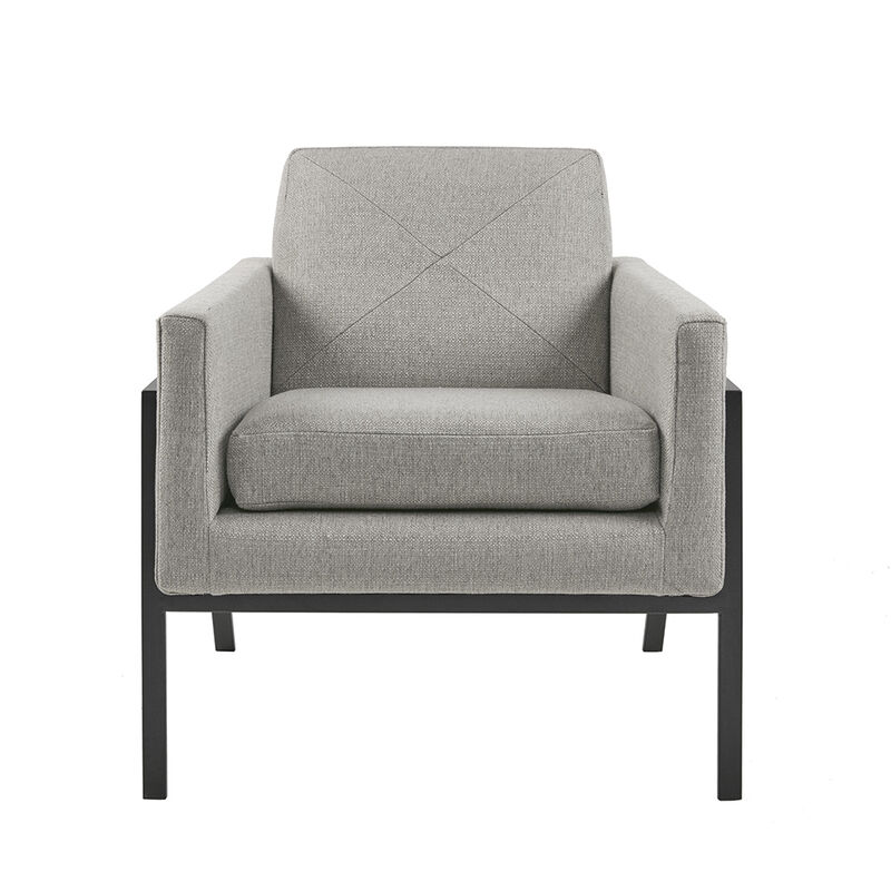 Gracie Mills Ofelia Contemporary Square Shape Seat Accent Chair