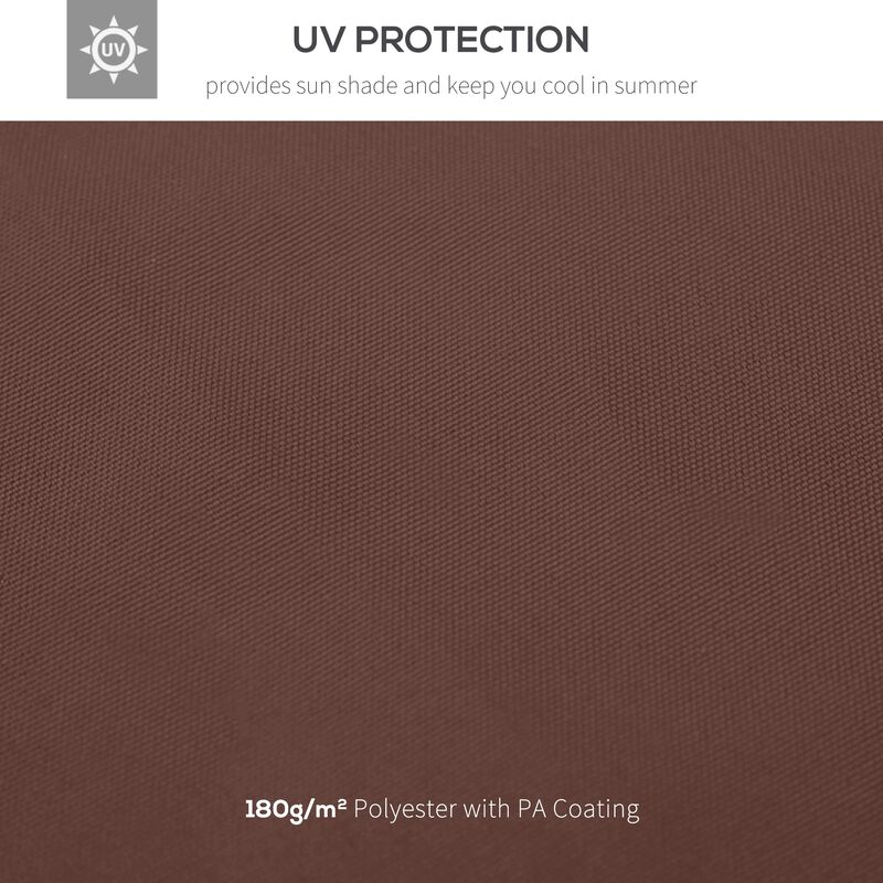 Coffee Gazebo Cover: 10'x10' Replacement 2-Tier Canopy Top