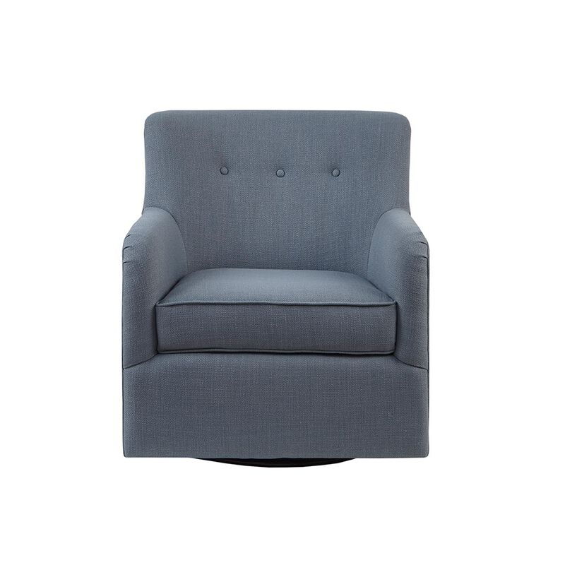 Gracie Mills Nathen Upholstered Swivel Chair