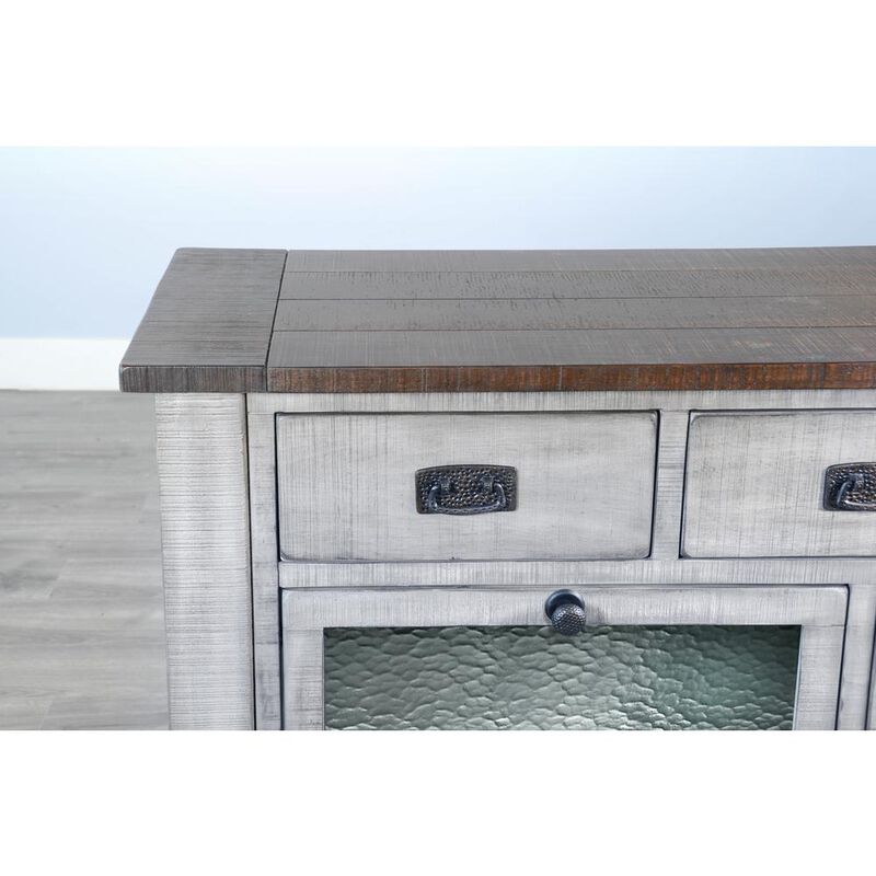 Sunny Designs Homestead Hills Alpine Grey Wood Server