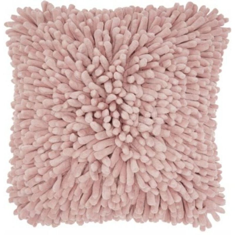 Hivvago 20" Pale Pink Soft Nubby Shag Throw Pillow