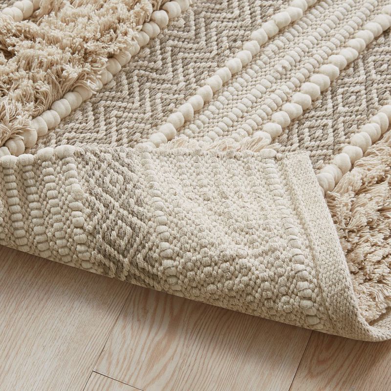 Gracie Mills Melba Stripe Handwoven Texture Bath Rug - 22x58"