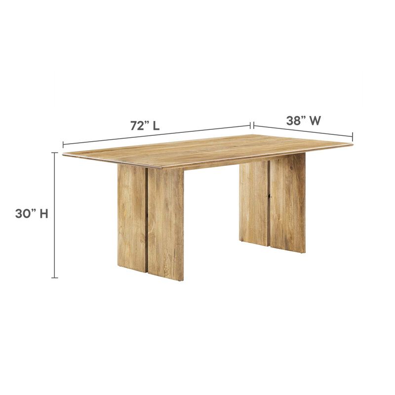 Modway - Amistad 70" Dining Table Walnut